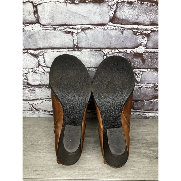 Krbonell Brown Ankle Double Sided Zipper Heeled Booties Boots Women Sz 9M US/40 - Picture 10 of 16